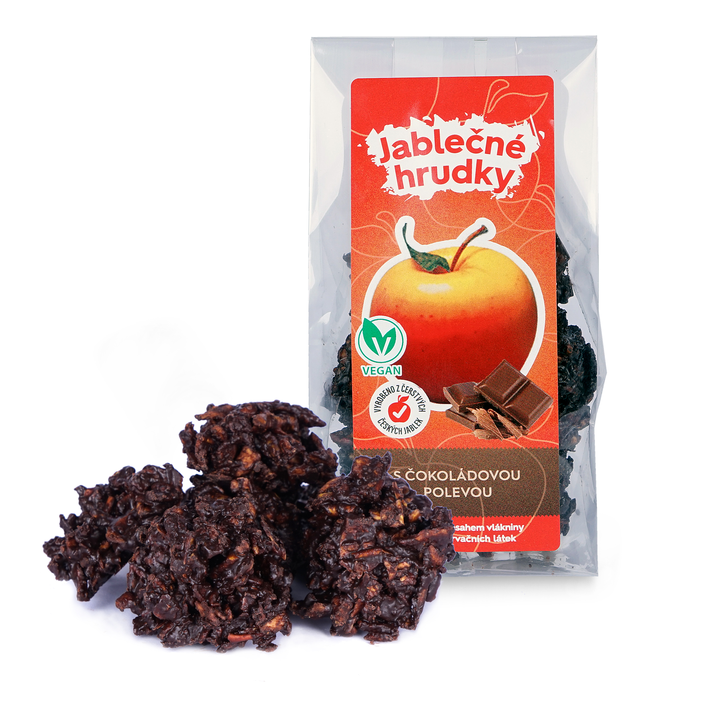 Jablečné hrudky s čokoládovou polevou 03